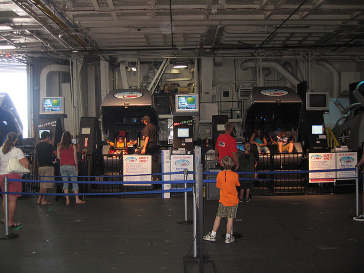 Simulators Aboard USS Midway Museum