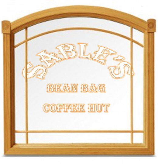 Sable's new plate glass window for her coffee house 