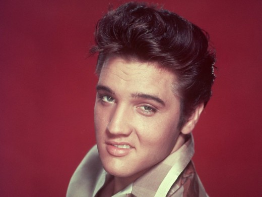 Elvis Presley, one of the most iconic rock stars of the 1950s.