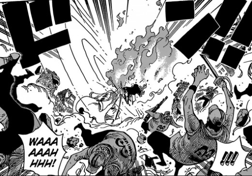 Sabo vs Fujitora in the Manga