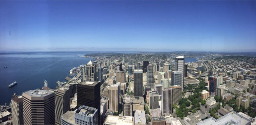 Seattle from the top of the Columbia Center