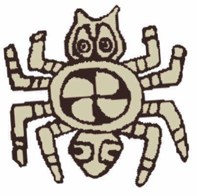 Spider image in Partia shell Gorget