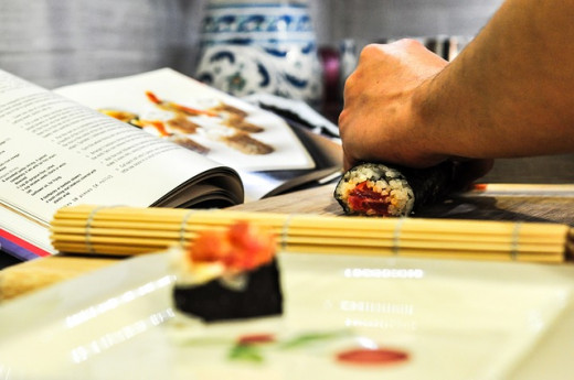 The making of sushi is a true traditional art form and sushi is always eaten with the best soy sauce.