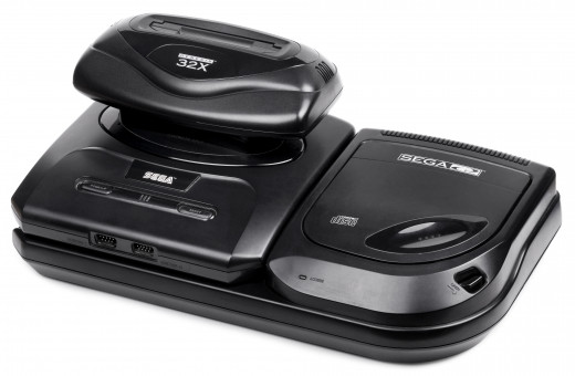 Sega Genesis ver. 2 with 32X & CDX add-ons. Sega Genesis ver. 2 with 32X & CDX add-ons.