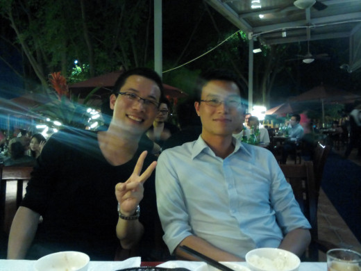IT engineers relaxing after a hard day's work