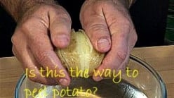 Peeling Potato The Easy Way