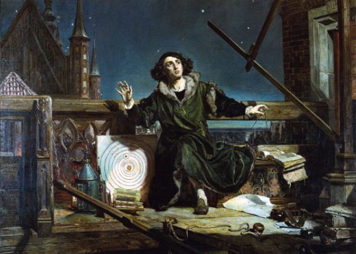  Nicolaus Copernicus observing the stars (detail of Jan Matejko's painting)