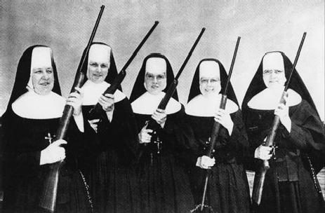 Nuns' private investigations team. Could it be CSI Santucci?
