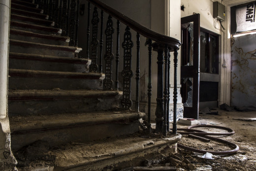 The east stairs The east stairs