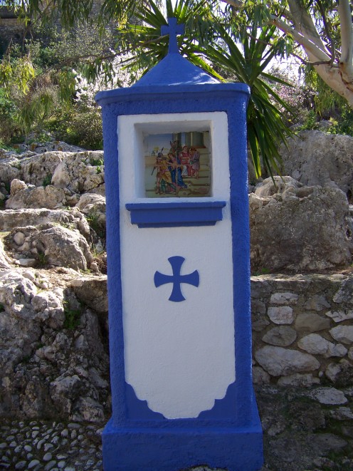 One of the many little stations of the Cross that are dotted all along the paths inside the Castle walls