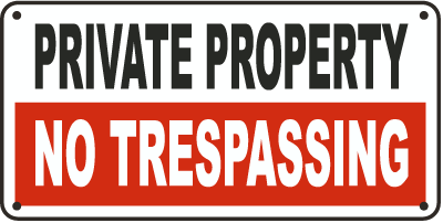 Protect your rights by putting this sign.