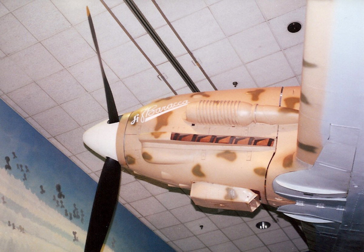 Forward fuselage view of the Macchi C.202 in the National Air & Space Museum, Washington, DC, May 2000.