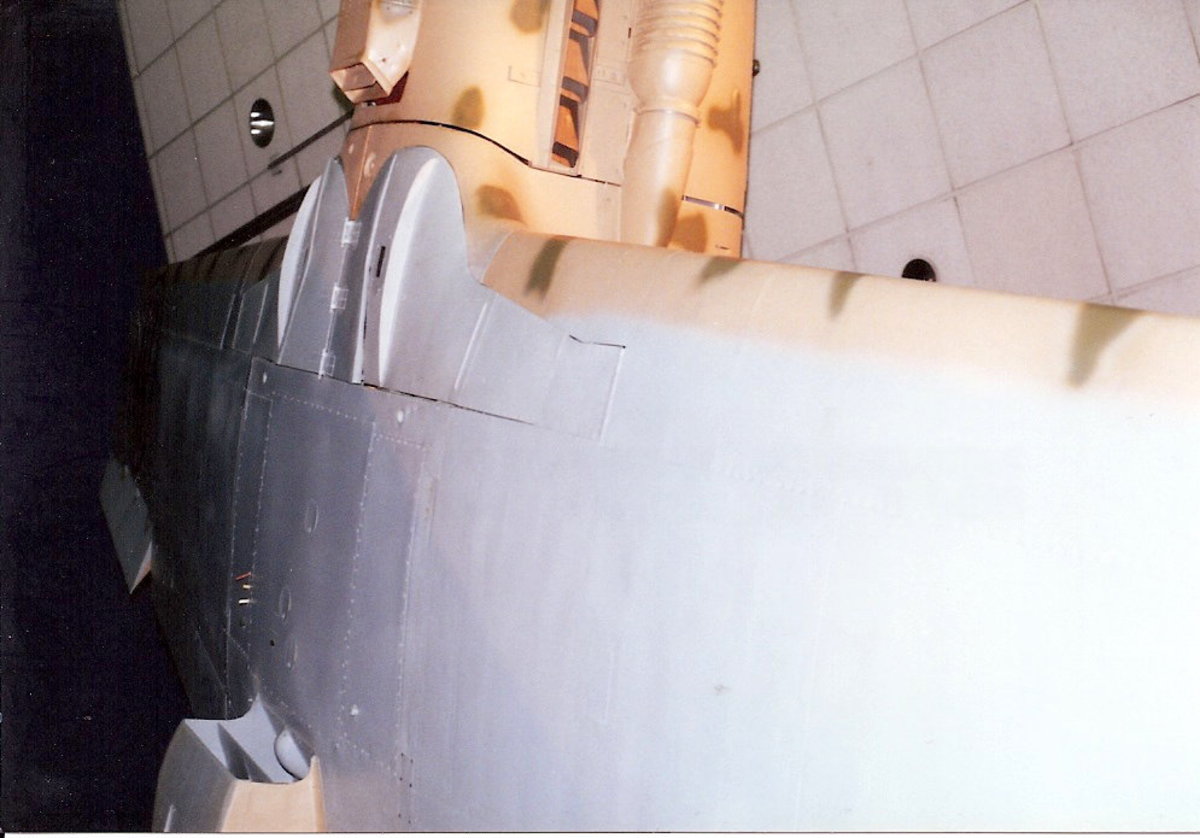 Wing underside view of the Macchi C.202 in the National Air & Space Museum, Washington, DC, May 2000.