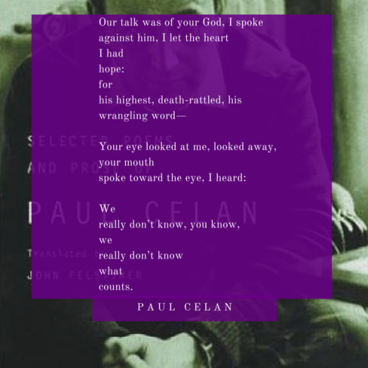 Paul Celan's Todesfuge And Other Poems. Remarkable Encounter