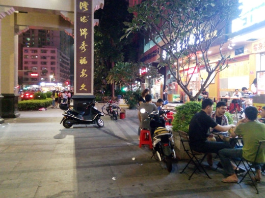 Evening Street Scene