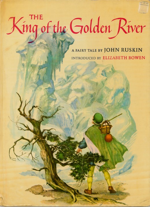 The King of the Golden River, a Fairy Tale by John Ruskin, introduced by Elizabeth Bowen. Illustrated by Sandro Nardini and made by the Macmillan Company, New York and London. Printed in 1962