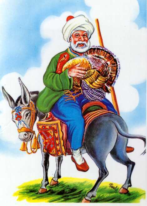 Mulla in his donkey