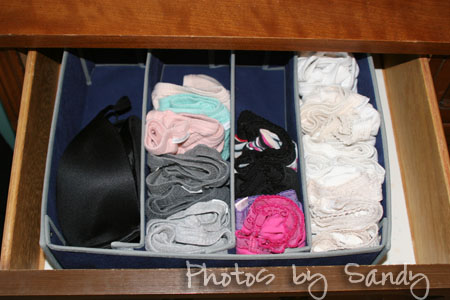 organize  drawers for easy access. make things easier for people to dress themselves