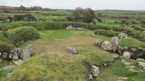 Carn Euny - Iron Age village from Cornwall, UK.