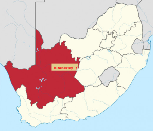 Kimberley, the capital of the Northern Cape Province, South Africa 