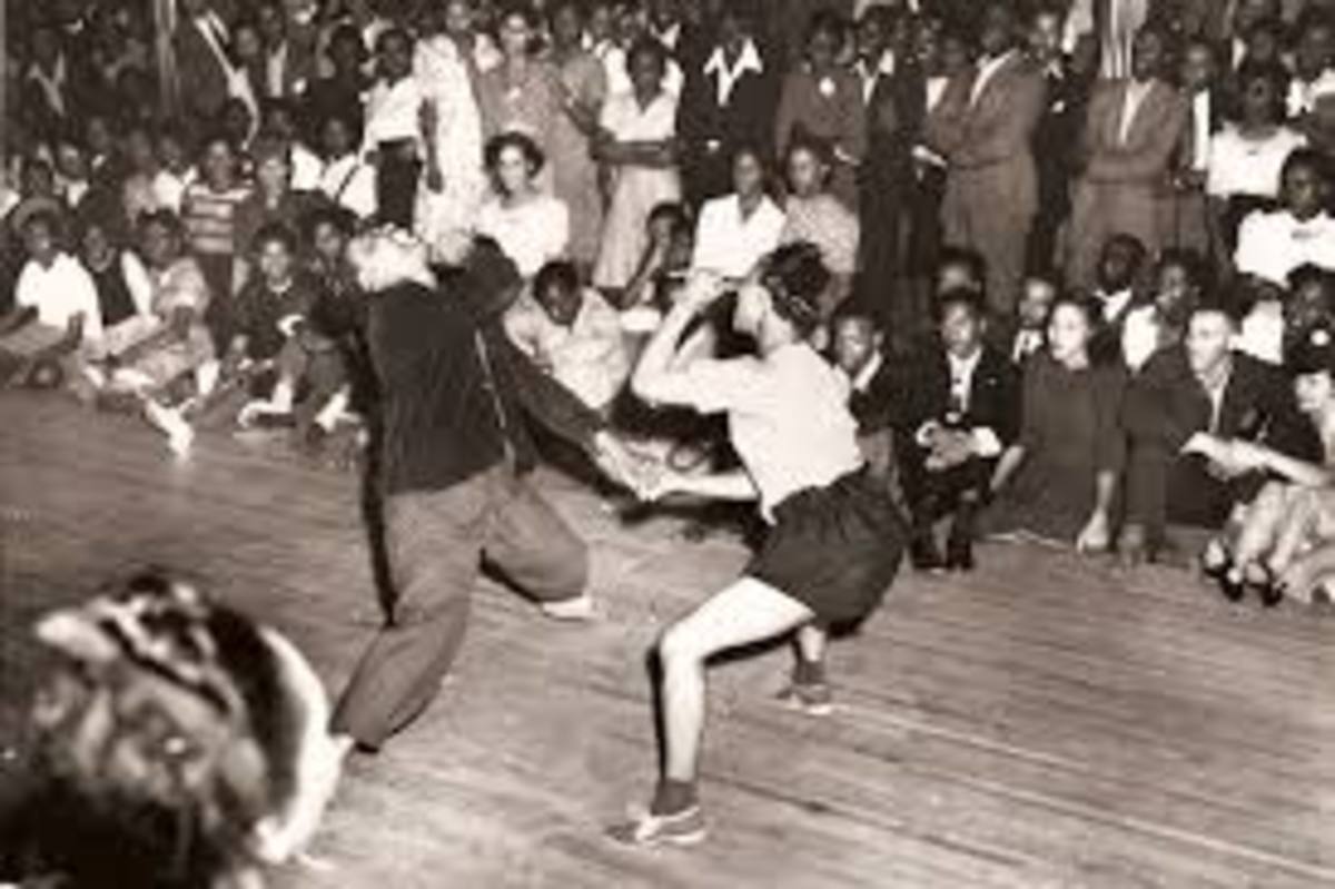 The Savoy Ballroom, rent parties were the places where swing dance, the Lindy hop, the jitterbug and the Charleston were popular dances in the 1920s-1940s. 