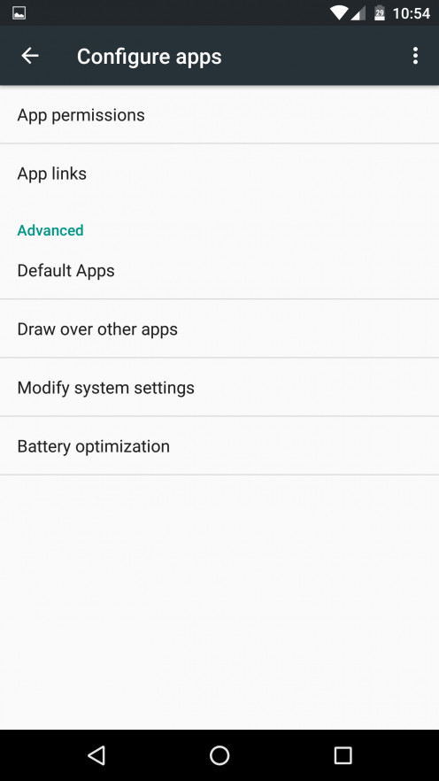 App Settings 