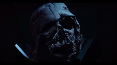 Darth Vader's melted helmet 