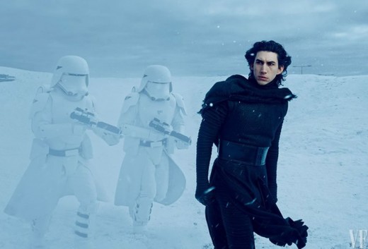 Adam Driver as Kylo Ren in Star Wars the Force Awakens