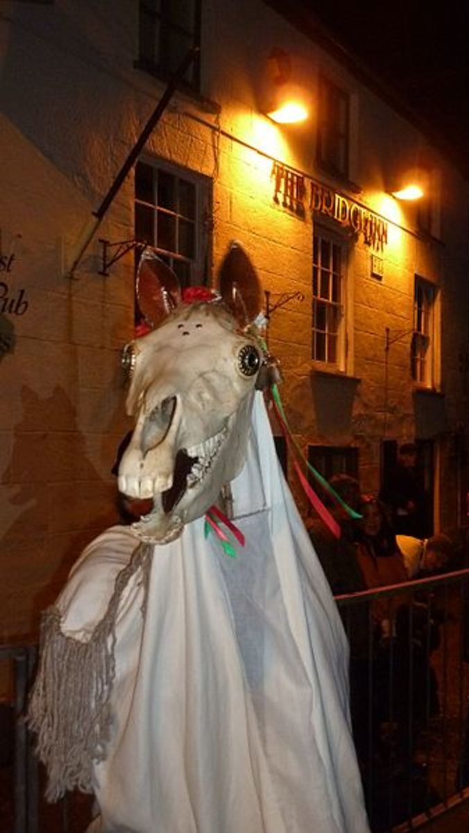 This is a Mari Lwyd... not our Mari Lwyd though. But just to give you an idea.