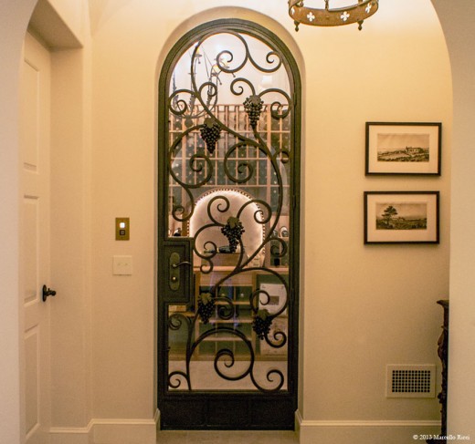 A typical wine door