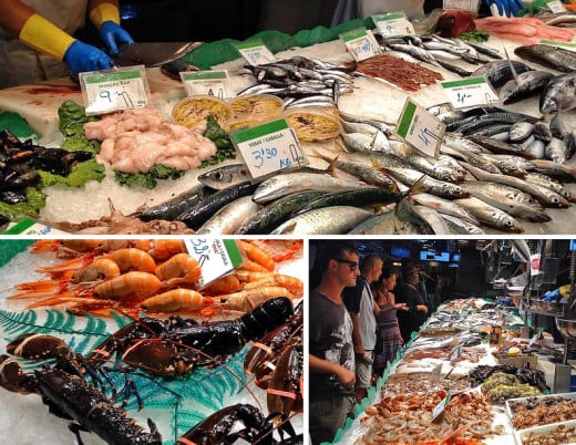 Fresh seafood for sale 