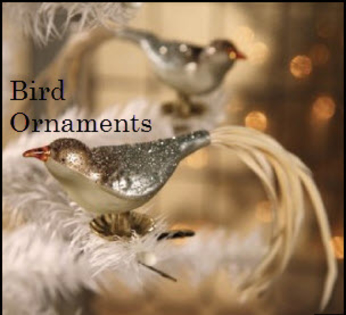 Clip-On Bird Ornaments for Christmas Decor