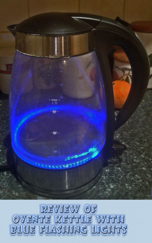 Ovente Glass Electric Kettle with Flashing Blue Lights a Fun Present