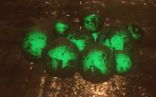 Xenomatter is dropped by the yellow flying creatures and exploding meatballs.  Xenomatter is dropped by the yellow flying creatures and exploding meatballs.