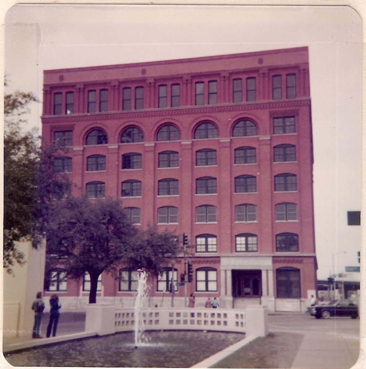 The infamous Book Depository where Lee Harvey Oswald fired the shots that assassinated President John F. Kennedy.  