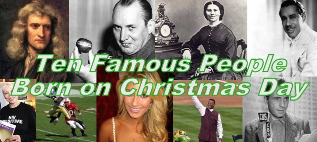 Ten Famous People Born on Christmas Day | Holidappy
