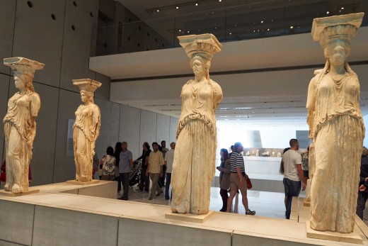 Caryatid statues, Acropolis Museum, Athens