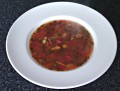 Spicy Beef with Red, Yellow and Green Tomatoes Soup Recipe