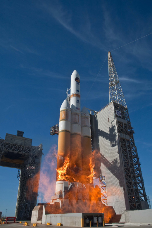 NROL-39 spy satellite being launched