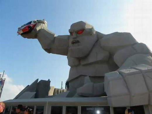 Miles the Monster at Dover Speedway.