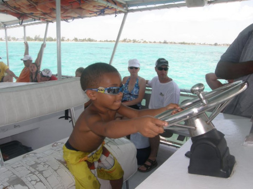 Nicholas was allowed to be captain for several minutes, under supervision, of course