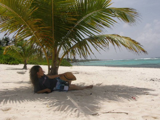 Relaxing on Spotts Bay Cemetery beach