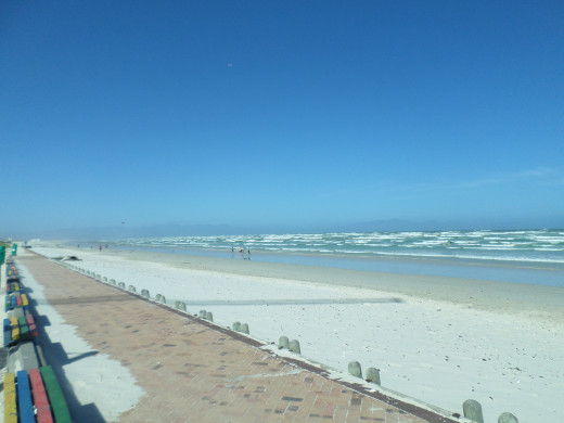 Fish Hoek beach in Cape Town.