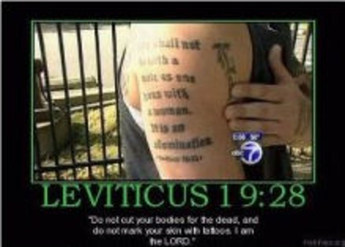 Turns out, tattooing quotes from Leviticus isn't the smartest thing you can do.