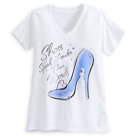 Cinderella glass slipper shirt.