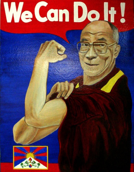 We Can Do It!  Dalai Lama Painting by Chadwick and Spector www.chadwickandspector.com