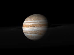 Jupiter and it's very faint rings.