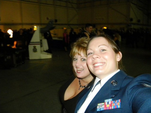 Air Force Ball with my mom (2010)