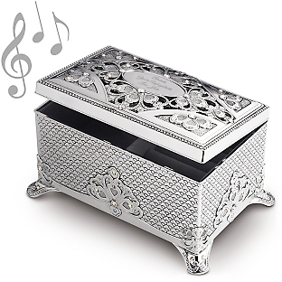 Personalized musical jewelry box 