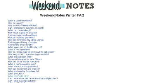 Make sure to read up on the guidelines